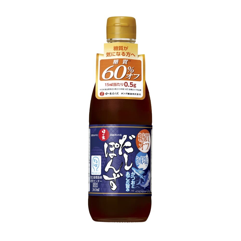 日之出製粉 減糖減鹽鰹魚柚子醋 [360ml]